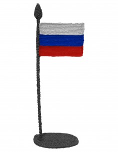 Flag of Russia (Free Template For a 3D Pen)