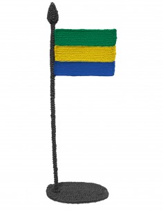 Flag of Gabon (Free Template For a 3D Pen)