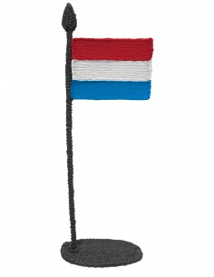 Flag of Luxembourg (Free Template For a 3D Pen)