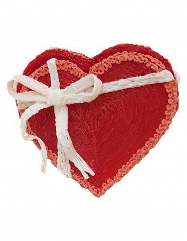 Шкатулка в виде сердца с подарком (трафарет для 3D-ручки)