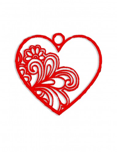 Ажурное сердце (трафарет для 3D-ручки)