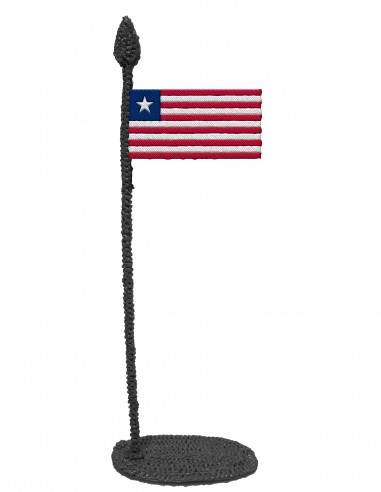 Флаг Либерии (трафарет для 3D-ручки)