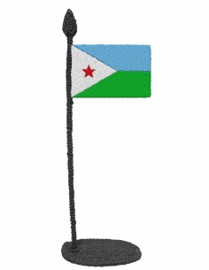 Flag of Djibouti (Free Template For a 3D Pen)