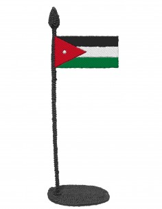 Flag of Jordan (Free Template For a 3D Pen)