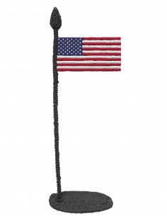 Flag of USA (Free Template For a 3D Pen)