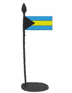 Flag of The Bahamas(Free Template For a 3D Pen)