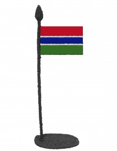 Flag of Gambia (Free Template For a 3D Pen)