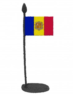 Flag of Andorra (Free Template For a 3D Pen)
