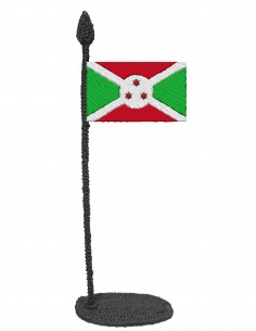 Flag of Burundi (Free Template For a 3D Pen)