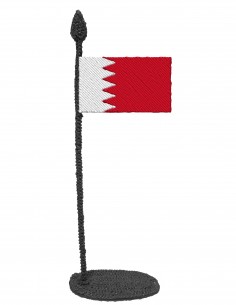 Flag of Bahrein (Free Template For a 3D Pen)