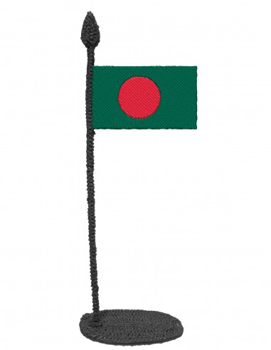 Flag of Bangladesh (Free Template For a 3D Pen)
