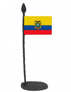 Flag of Ecuador (Free Template For a 3D Pen)