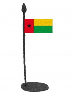 Flag of Guinea Bissau (Free Template For a 3D Pen)