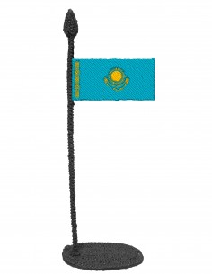 Flag of Kazakhstan (Free Template For a 3D Pen)