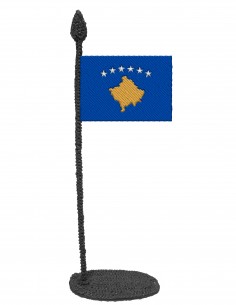 Flag of Kosovo (Free Template For a 3D Pen)