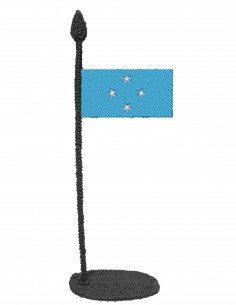 Flag of Micronesia (Free Template For a 3D Pen)