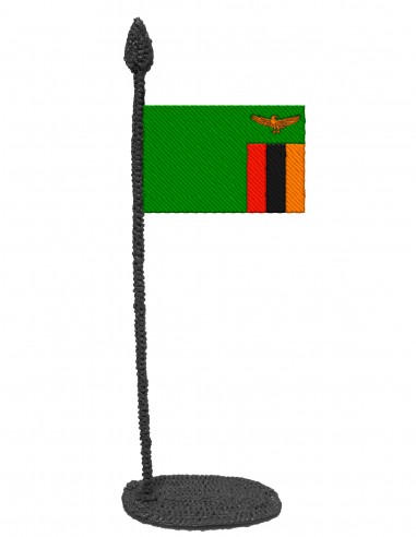 Флаг Замбии (Трафарет для 3D-ручки)