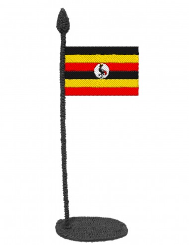 Flag of Uganda (Free Template For a 3D Pen)