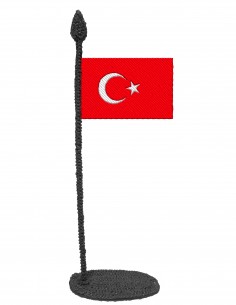 Flag of Turkey (Free Template For a 3D Pen)