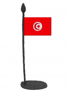 Flag of Tunisia (Free Template For a 3D Pen)