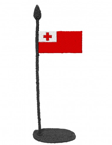 Флаг Тонга (Трафарет для 3D-ручки)