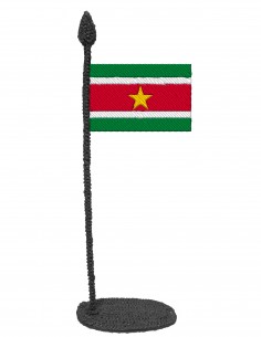 Флаг Суринама (Трафарет для 3D-ручки)