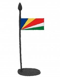 Флаг Сейшелов (Трафарет для 3D-ручки)