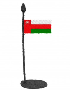 Флаг Омана (Трафарет для 3D-ручки)