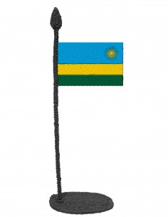Флаг Руанды (Трафарет для 3D-ручки)