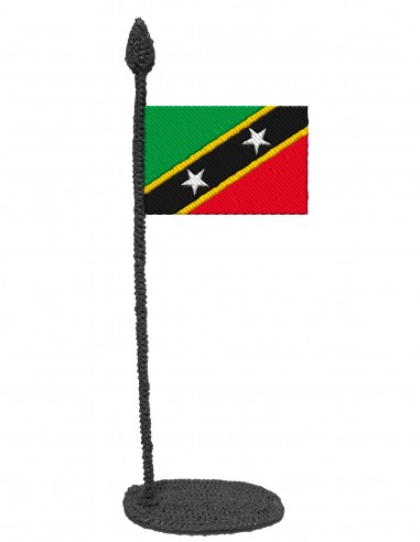 Flag of Saint Kitts And Nevis (Free Template For a 3D Pen)
