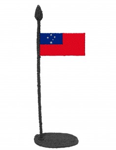 Флаг Самоа (Трафарет для 3D-ручки)