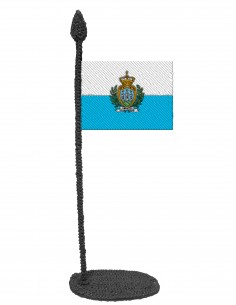 Флаг Сан-Марино (Трафарет для 3D-ручки)