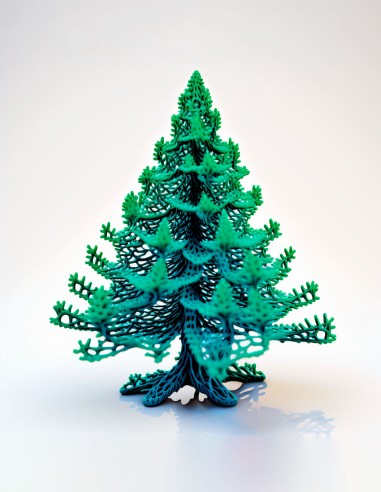 Новогодняя елка (трафарет для 3D-ручки)