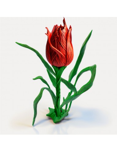 Тюльпан (трафарет для 3D-ручки)
