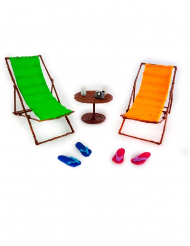 Chaise Lounges and Flip Flops (Free Template For a 3D Pen)