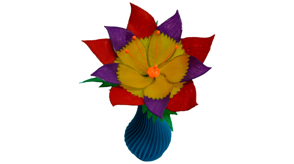 Decorated Flower with a 3D Pen