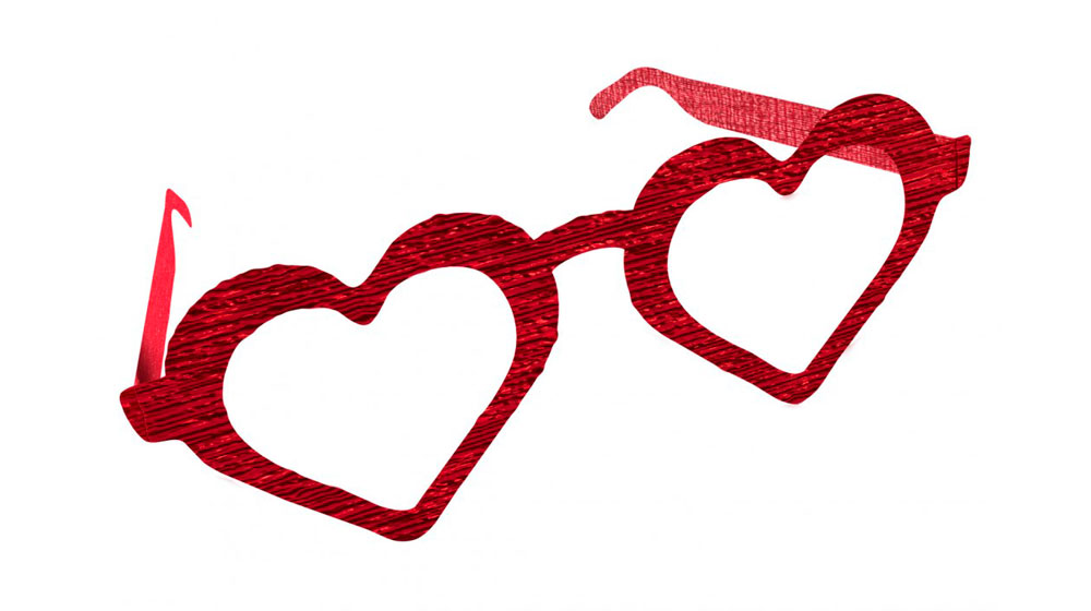Heart-shaped glasses with a 3D Pen