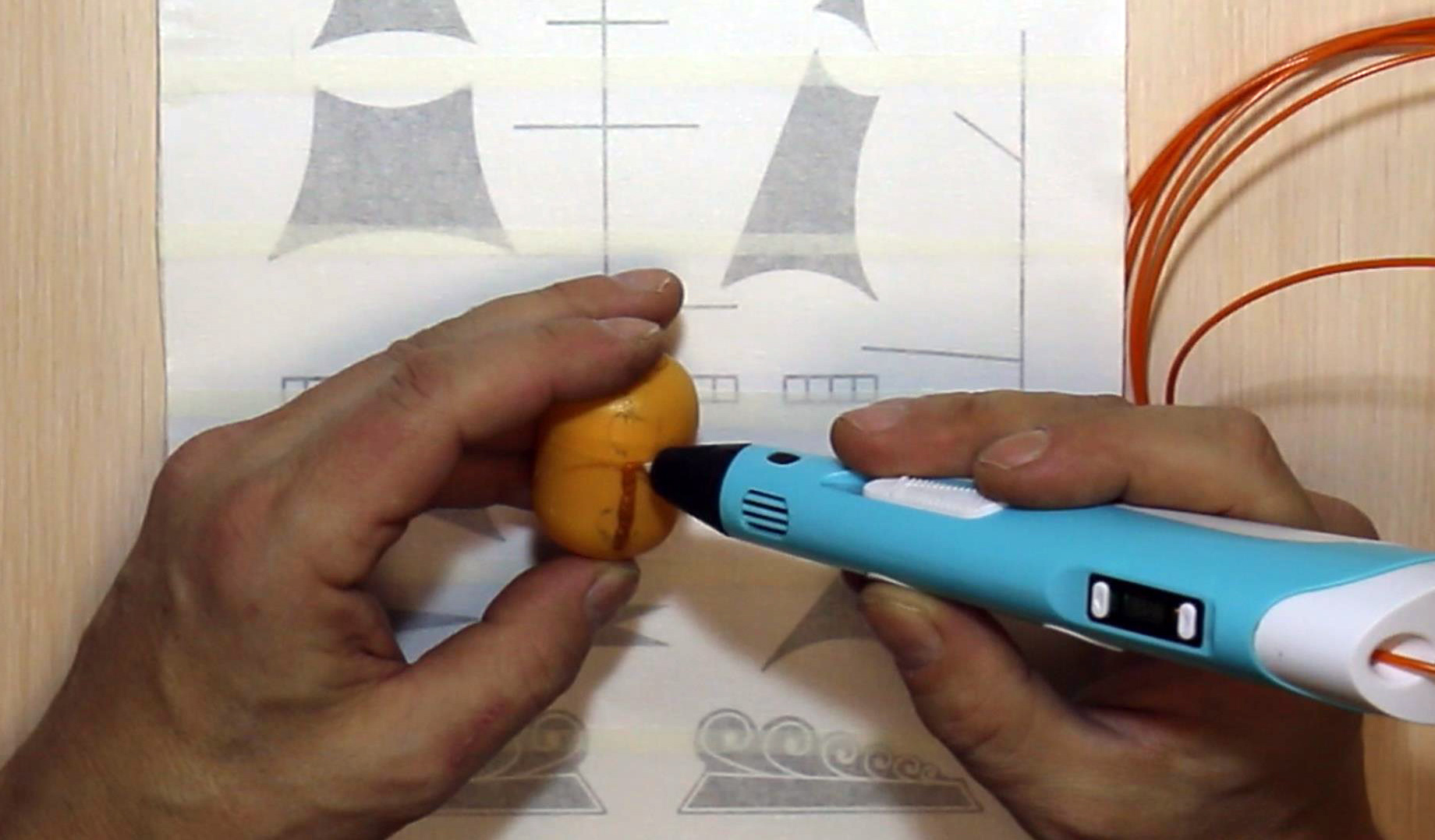Кораблик 3D-ручкой. Шаг 1
