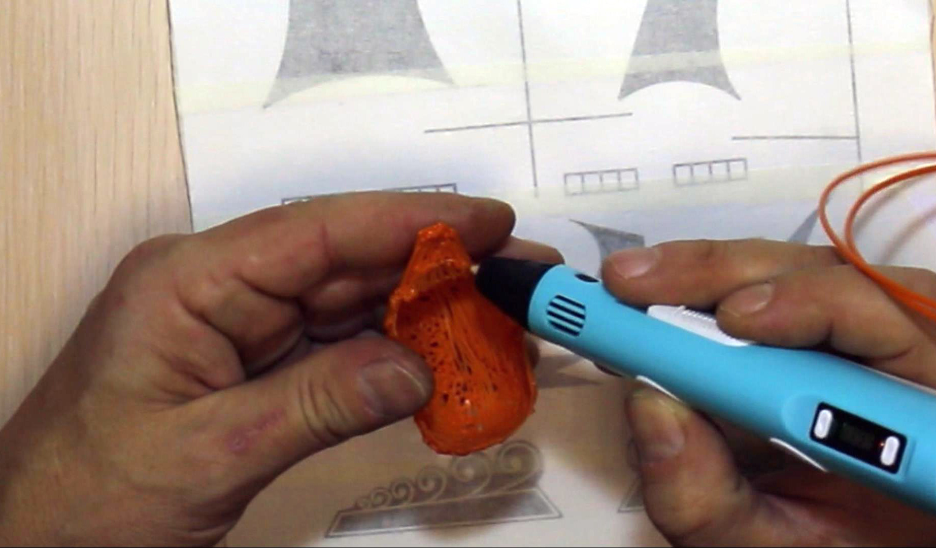 Кораблик 3D-ручкой. Шаг 4